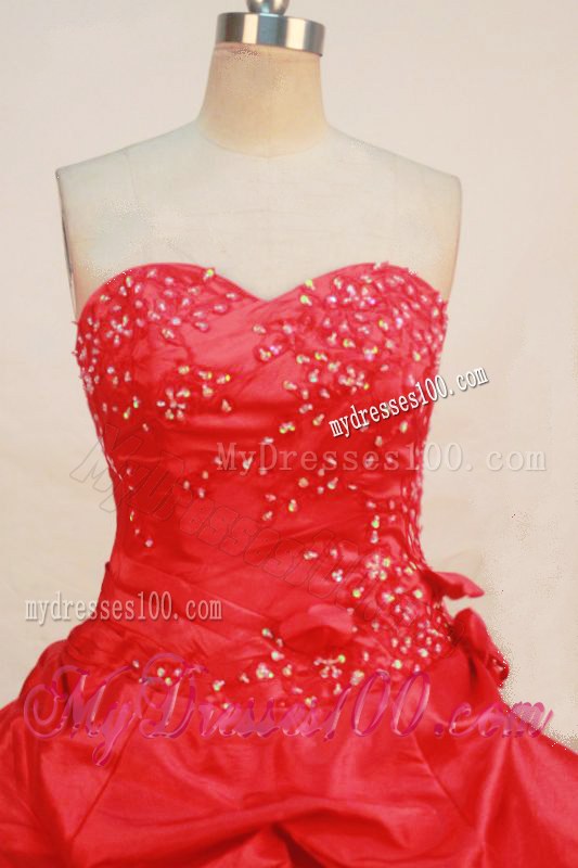 Diamond and Ruche Decorated Sweet 15 Dresses with Pick-ups